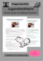 Vorschau - Arbeitsblätter - Jugendstrafrecht - Können Kinder ins Gefängnis kommen? - Deckblatt