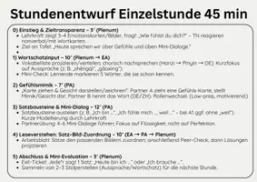 Vorschau - Stationenlernen - Deutsch–Chinesisch A1 - Gefühle benennen – Wortliste, Karten & Übungen - Seite 2