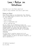 Vorschau - Aufgabenkarten - Lese -Rallye im Schulzimmer : Zwei Schatzsuchen mit je vier Lese-Niveaus - Seite 1