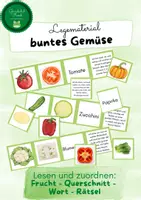 Vorschau - Stationenlernen - Gemüserätsel - Deckblatt