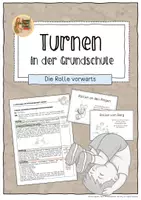 Vorschau - Stundenentwürfe - Turnen in der Grundschule - Die Rolle vorwärts - Deckblatt