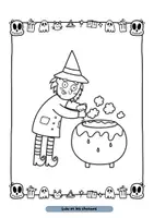 Aperçu - Matériel pour travaux manuels / dessin - La sorcière grabouilla - Page 1