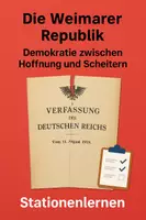 Vorschau - Stundenentwürfe - Die Weimarer Republik – Demokratie zwischen Hoffnung und Scheitern (Laufbahnprüfung) - Deckblatt