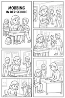 Vorschau - Arbeitsblätter - Mobbing in der Schule - Deckblatt