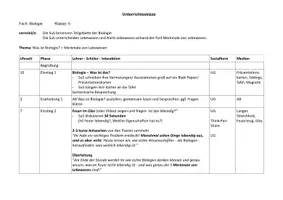 Vorschau - Arbeitsblätter - Unterrichtsstunde: Was ist Biologie?/ Merkmale von Lebewesen (Biologie Einstiegsstunde) - Seite 2