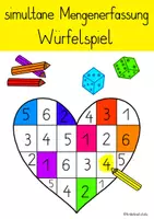 Vorschau - Spiele - Spielerisch simultane Mengenerfassung üben 🎲 - Deckblatt