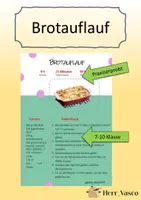 Vorschau - Poster - Brotauflauf - Rezept - Deckblatt