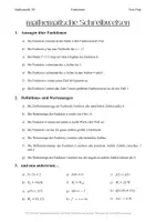 Vorschau - Arbeitsblätter - Funktionen: mathematische Schreibweisen üben (inkl. LÖSUNG) - Deckblatt