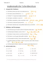 Vorschau - Arbeitsblätter - Funktionen: mathematische Schreibweisen üben (inkl. LÖSUNG) - Seite 1
