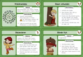 Vorschau - Stationenlernen - Waldausflug: Kartei und Forscherheft (Sachunterricht Ausflug Grundschule Wald) - Seite 3