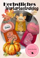 Vorschau - Stationenlernen - Herbstliches Wortartentraining (Nomen, Verben, Adjektive) - Deckblatt