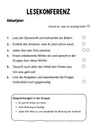 Vorschau - Arbeitsblätter - Lesekonferenz. Reziprokes Lesen. Ablaufplan und Tafelmaterial. Leseförderung - Seite 2