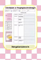 Vorschau - Arbeitsblätter - Schreibplan zu Vorgangsbeschreibungen - Deckblatt