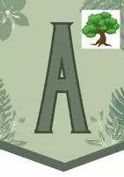 anteprima - Poster - ALFABETIERE - Tema tropici - STAMPATO MAIUSCOLO - Pagina 1