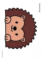Vorschau - Mal- und Bastelvorlagen - Fensterdeko Igel Eichhörnchen - Seite 3