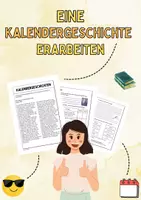 Vorschau - Arbeitsblätter - Eine Kalendergeschichte erarbeiten - Deckblatt