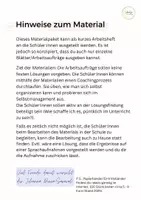 Vorschau - Arbeitsblätter - Nachdenkzeit Pünktlichkeit Lerncoaching Coaching Verspätung LEG - Seite 1