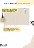 Vorschau - Arbeitsblätter - Nachdenkzeit Pünktlichkeit Lerncoaching Coaching Verspätung LEG - Seite 3