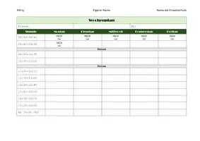 Vorschau - Lehrpläne/Lehrermaterial - Wochenplanvorlage für Ref-Seminar - Seite 1