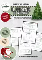 Vorschau - Arbeitsblätter - 🎅Merkblatt Presente de indicativo regular en estilo NAVIDAD🎅 - Deckblatt