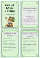 Vorschau - Merkblätter - Hilfekarten Autismus - Richtiger Umgang in der Schule - Seite 2