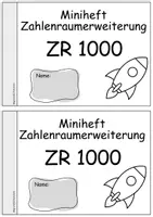 Vorschau - Arbeitsblätter - Zahlenraum 1000 Miniheft Mathe Klasse 3 + Lösungen - Seite 3