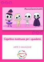 anteprima - Materiale di supporto/inclusione - Copertine mostruose per i quaderni - Pagina di copertina