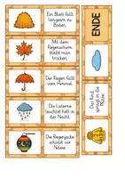 Vorschau - Spiele - Lese Domino Herbst - Sätze lesen (auch in Silbenschrift) - Seite 3