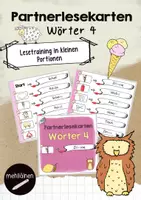 Vorschau - Spiele - Partnerlesekarten Wörter 4 - Deckblatt