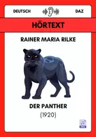 Vorschau - Audio-Dateien - 🎧 Rainer Maria Rilke – Der Panther | Hörtext - Deckblatt
