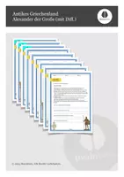 Vorschau - Arbeitsblätter - Antikes Griechenland - Alexander der Große (mit Differenzierung) - Deckblatt