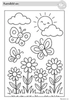Vorschau - Arbeitsblätter - Ausmalbilder Jahreszeiten | Kunst Freebie Klasse 1-4 - Seite 3