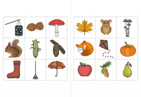Vorschau - Spiele - Lesegitter - Herbst - Wörter & Sätze lesen - Seite 3