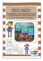Vorschau - Arbeitsblätter - Zick-Zack-Vogelscheuche - Kunstidee Herbst, Kunst Grundschule - Deckblatt