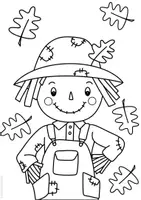 Vorschau - Arbeitsblätter - Zick-Zack-Vogelscheuche - Kunstidee Herbst, Kunst Grundschule - Seite 3