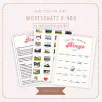 Vorschau - Spiele - Bingo - französischer Wortschatz: Ferien - Deckblatt
