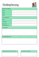 Vorschau - Fördermaterial/Inklusion - Förderplan Lern- und Arbeitsverhalten / ESE - Seite 1
