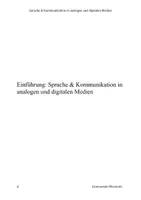 Vorschau - Stundenentwürfe - Sprache & Kommunikation in analogen und digitalen Medien – Einführung mit Arbeitsaufträgen (inkl. Lösungen) - Seite 1