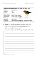 Vorschau - Klassenarbeiten - Tierbeschreibung. Klassenarbeit. Eine eigene Tierbeschreibung verfassen - Seite 2