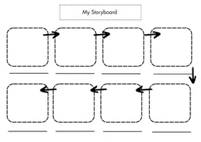 Vorschau - Arbeitsblätter - My Storyboard (A4 (Querformat)) - Deckblatt