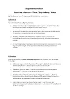 Vorschau - Arbeitsblätter - Übungen zur Argumentationsstruktur - Aufbau eines Arguments - Seite 1