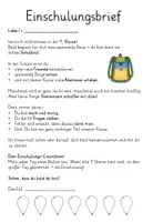 Vorschau - Anderer Materialtyp - Einschlunungsbrief – Willkommen in der Schule! - Seite 2