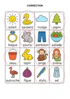 Aperçu - Feuilles d'exercices - Le son S (maternelle, CP, inclusion) - Page 1