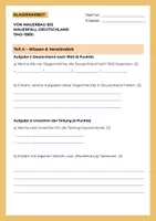 Vorschau - Klassenarbeiten - Klassenarbeit: DDR - Deckblatt