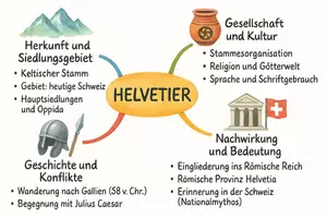 Vorschau - Arbeitsblätter - Arbeitsblätter zum Thema "Helvetier" + Lösung & MP3 + Mindmap + Infografik - Seite 2