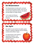 Vorschau - Stationenlernen - Lesekartei buntes Obst - Seite 2