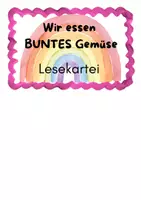 Vorschau - Stationenlernen - Lesekartei buntes Gemüse - Seite 1
