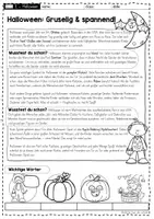 Vorschau - Stundenentwürfe - Halloween im Englischunterricht – Landeskunde für die Grundschule: Sachtext mit Arbeitsmaterialien - Seite 1