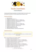 Aperçu - Jeux - Puzzles Numériques - Ecole et Rentrée - Bandes blanches - Page 1