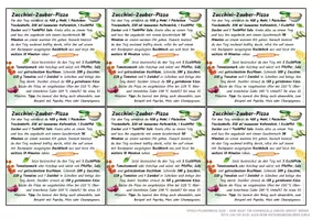 Vorschau - Unterrichtsreihen - Zucchini-Zauber-Pizza | Mini-Rezeptkarte | vegetarisch | Herbstgruß | Klasse 3–6 - Seite 1